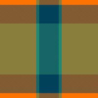 Old-fashioned background tartan , veil fabric pattern textile. Present check seamless texture plaid in bright and teal colors. vector