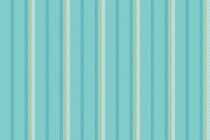 Plain lines textile pattern, present fabric stripe seamless. Hunter background vertical texture in teal and cyan colors. vector