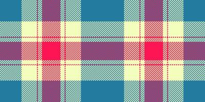Club tartan background, dress texture plaid pattern. Royalty fabric seamless check textile in cyan and light colors. vector