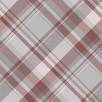Other tartan fabric seamless, 1970s pattern texture plaid. Direct check background textile in silver and red colors. vector