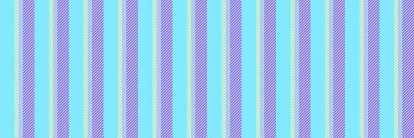 Selection stripe textile fabric, purchase vertical texture. Rest seamless pattern background lines in cyan and purple colors. vector