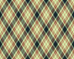 Argyle pattern of geometric rhombus. Harlequin check wallpaper design. Classic diamond shaped textile material for web background, print fabric clothing, sweater, wrapping paper, gift card, invitation vector