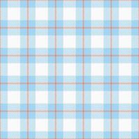 Jersey check textile texture, checker background plaid seamless. Sofa fabric tartan pattern in cyan and white colors. vector