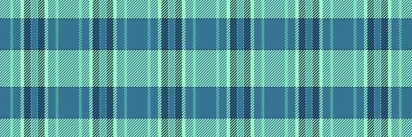 Worldwide check pattern tartan, filigree seamless textile. Dreamy texture background plaid fabric in green and cyan colors. vector
