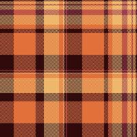 Variety seamless texture, 2024 background pattern plaid. Pillow check textile tartan fabric in orange and dark colors. vector