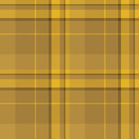 Trade textile texture tartan, platform plaid fabric. Collage pattern check seamless background in amber color. vector