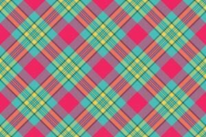 Livingroom texture tartan plaid, spring background seamless . Windowpane pattern fabric textile check in teal and red colors. vector