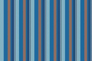 Feminine stripe pattern texture, crease textile vertical. Template lines background seamless fabric in cyan and light colors. vector