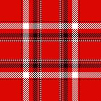 Plaid check pattern. Seamless fabric texture. Tartan textile print. vector