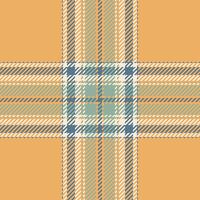 Plaid check pattern. Seamless fabric texture. Tartan textile print. vector