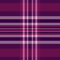 Front texture check tartan, custom fabric textile. Royalty background seamless pattern plaid in dark and pink colors. vector