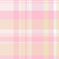 Check plaid textile of fabric seamless tartan with a pattern background texture. vector