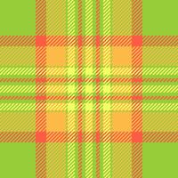 Various check seamless , tracery plaid textile texture. Furniture background fabric tartan pattern in green and amber colors. vector