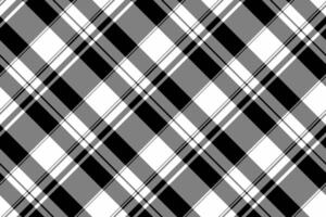50s seamless textile tartan, creative background pattern fabric. Place plaid check texture in gray and white colors. vector