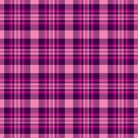 Vivid textile seamless , cowboy tartan background texture. Covering fabric pattern check plaid in pink and magenta colors. vector