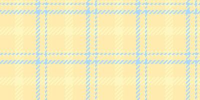 Worldwide textile texture fabric, fire pattern check. Full tartan seamless plaid background in yellow and light colors. vector