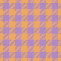 Scrapbooking seamless plaid texture, ethnic background tartan. Painting check pattern textile fabric in orange and pastel colors. vector