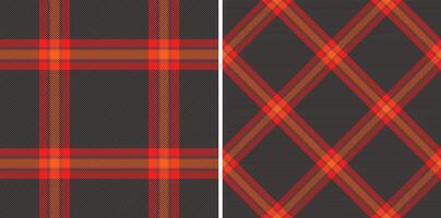Fabric tartan check of background pattern textile with a texture seamless plaid. Set in dark colors for stylish picture ideas for fashion inspiration. vector