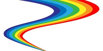 Rainbow illustration. Colorful abstract design. Color graphic symbol rain bow. vector