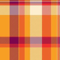 Rest background fabric tartan, christmas card seamless check plaid. Gentleman pattern textile texture in orange and papaya whip colors. vector