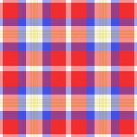 Lined tartan fabric check, line plaid pattern. October textile seamless background texture in red and blue colors. vector
