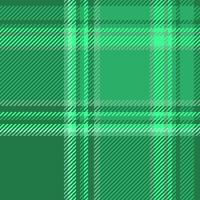 Border tartan plaid textile, deluxe fabric texture background. Fresh seamless check pattern in green color. vector