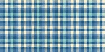 Uk plaid textile, layered check texture background. Tracery fabric tartan pattern seamless in cyan and light colors. vector