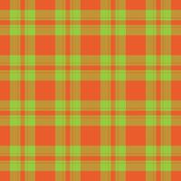 Customize tartan pattern check, seasonal fabric background . Cotton seamless plaid textile texture in amber and orange colors. vector
