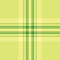 Handsome fabric textile seamless, variation tartan plaid background. Manufacture pattern check texture in lime and green colors. vector