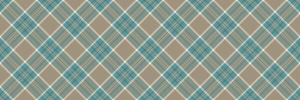 Store seamless background check, turkish texture tartan . Lady plaid textile fabric pattern in pastel and cyan colors. vector