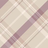 Loft texture plaid seamless, pop background fabric. Expensive tartan check pattern textile in light and linen colors. vector