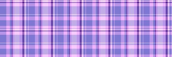Awesome plaid seamless tartan, multicolored fabric background. Nostalgia texture check textile pattern in violet and light colors. vector
