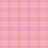 Femininity texture pattern fabric, preppy tartan seamless background. Ireland textile check plaid in pink and light colors. vector
