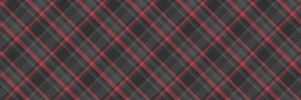Window background pattern plaid, cowboy check fabric texture. Dining room textile seamless tartan in grey and red colors. vector