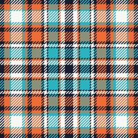 Textile design of textured plaid. Checkered fabric pattern swatch for shirt, dress, suit, wrapping paper print, invitation and gift card. vector