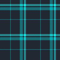Interior check textile texture, easter background tartan seamless. Geometrical plaid pattern fabric in dark and cyan colors. vector