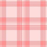 Underwear background check, multicolored pattern seamless tartan. Card fabric plaid texture textile in light and red colors. vector