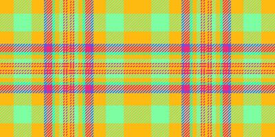 Man pattern check, yard tartan textile plaid. Rural fabric seamless background texture in bright and green colors. vector
