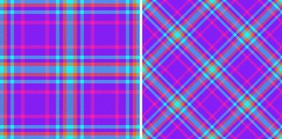 Textile tartan pattern of seamless fabric with a check plaid texture background. Set in stylish colors. Stylish wrapping options for gifts. vector