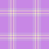 Birthday fabric texture , package textile plaid background. Lovely seamless pattern tartan check in light and violet colors. vector