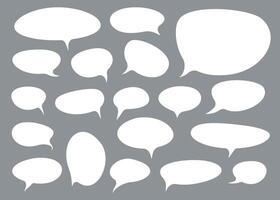 Set of talk bubbles comix style. Design element. illustration. vector