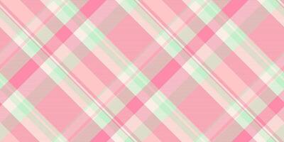 Daisy texture plaid tartan, comfort textile background. Linen pattern fabric check seamless in light and red colors. vector