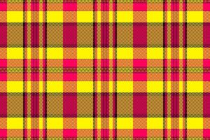 Serene check texture tartan, blank plaid background . Grungy pattern textile seamless fabric in bright and pink colors. vector