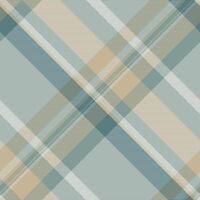 Straight tartan seamless plaid, formal pattern textile fabric. Design check texture background in pastel and light gray colors. vector