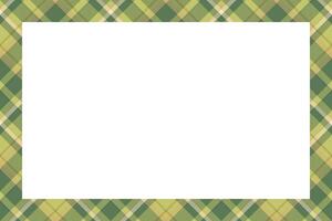 Vintage frame . Scottish border pattern retro style. Tartan plaid ornament. vector