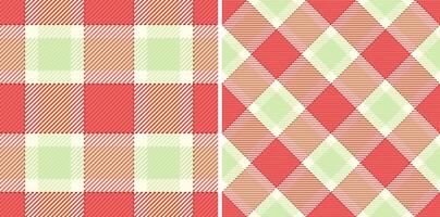 Check textile plaid of texture seamless with a pattern tartan fabric background. Set in christmas colors for casual menswear fashion in daily style. vector
