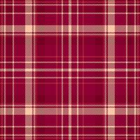 Straight pattern texture background, club textile tartan . Line plaid check fabric seamless in red and pink colors. vector