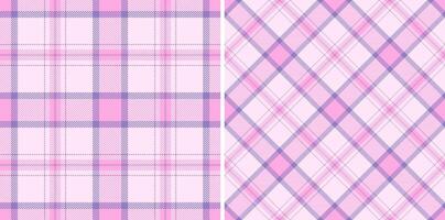 Pattern seamless check of background fabric tartan with a texture textile plaid . Set in light colors. Fashion with geometric unique identity. vector
