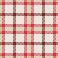 Plaid seamless pattern in red. Check fabric texture. textile print. vector
