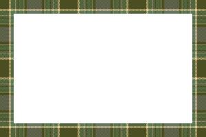 Vintage frame . Scottish border pattern retro style. Tartan plaid ornament. vector